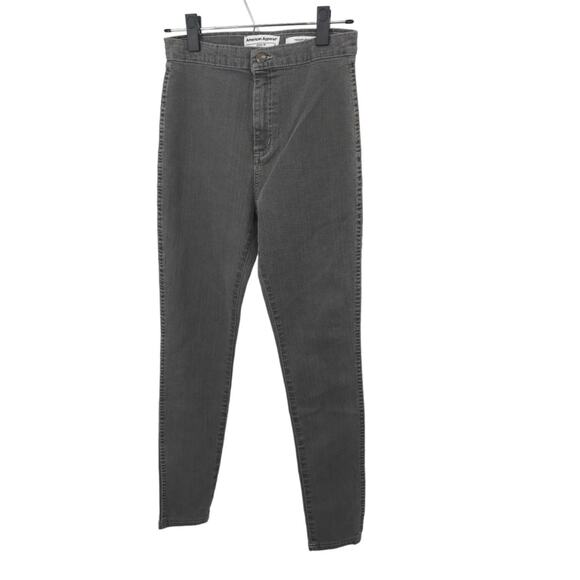 American Apparel Gray Skinny Stretch High Rise The Easy Jean Size S - Picture 1 of 7